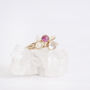 Catalina Ring // Pink Tourmaline And Gold Ring, thumbnail 4 of 5