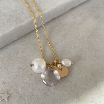 Gemstone Charm Necklace, 2 of 11