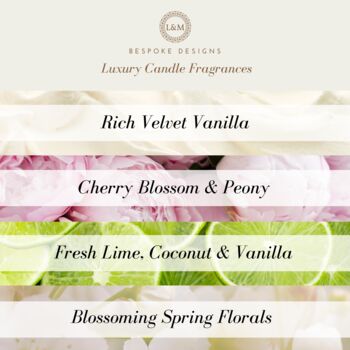 Personalised Matron Of Honour Floral Wedding Candle, 7 of 8