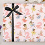 Three Sheets Of Children's 2nd Birthday Fairy Wrapping Paper, thumbnail 2 of 2
