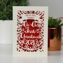 Personalised 'Our First Christmas' Papercut Card, thumbnail 1 of 6
