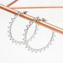 Gold Plated Or Sterling Silver Cut Out Sun Hoops, thumbnail 2 of 7