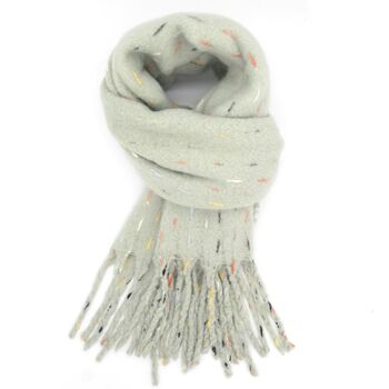 Winter Dash And Tassel Scarf, 5 of 9