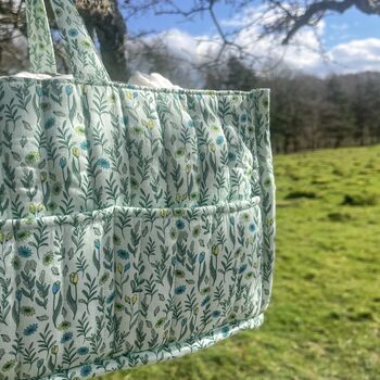 Spring Meadow Nappy Caddy New Baby Gift Hamper, 6 of 12