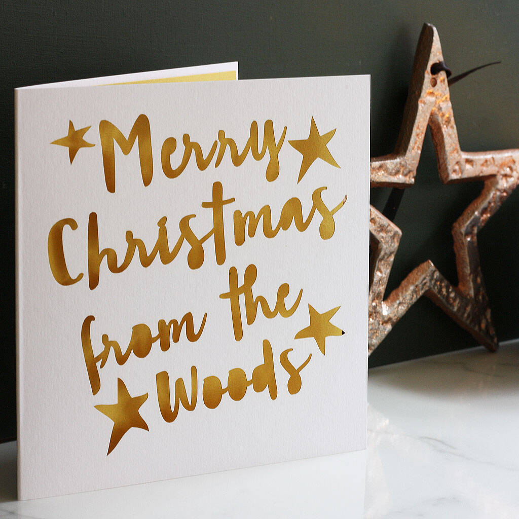 Personalised Stars Christmas Card By Whole In The Middle ...