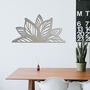 Metal Lotus Mandala Flower Wall Art Serene Design, thumbnail 6 of 12