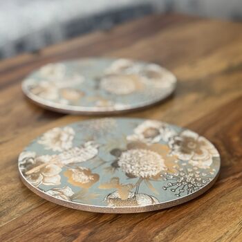 Floral Print Heat Resistant Trivet: Indian Inspired Kitchen Decor, 7 of 8