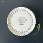 East Of India Porcelain Scallop Coaster Gift With 'Insanity Is Hereditary..' Quote, thumbnail 1 of 4