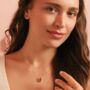 Pink Ruby And Amethyst Pear Cut Pendant Necklace In Sterling Silver And Gold Vermeil, thumbnail 5 of 11
