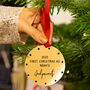 Personalised First Christmas As Godparents Decoration, thumbnail 1 of 7