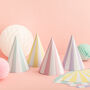 Pastel Striped Party Hats, thumbnail 1 of 5