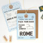 Save The Date Floral Back Luggage Tag, thumbnail 1 of 9