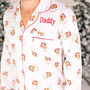 Men's Personalised Christmas Santa Print Pyjamas, thumbnail 2 of 7