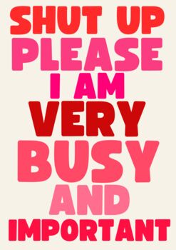 Shut Up Please Bridget Jones Inspired Print, 2 of 2