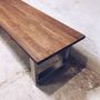 Holborn U Shaped Stainless Steel Legs Oak Dining Table, thumbnail 5 of 6