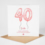 Personalised 40th Birthday Card Her, thumbnail 1 of 5