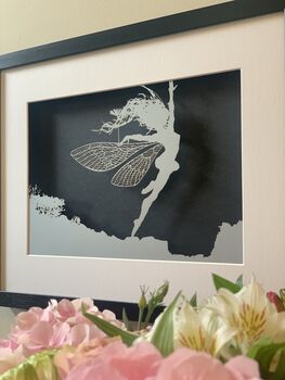 Anemoi Framed Fairy Papercut Picture, 7 of 9