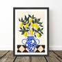 Vase Of Lemons Still Life Print, thumbnail 7 of 8