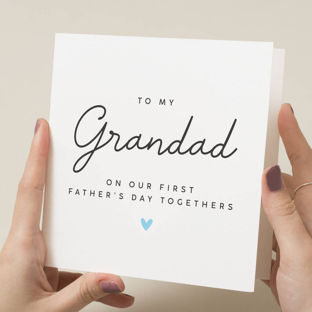 First Father's Day As My Grandad Card By Twist Stationery