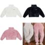 Personalised Ladies Fluffy One/Four Zip Fleece Sweater, thumbnail 2 of 3