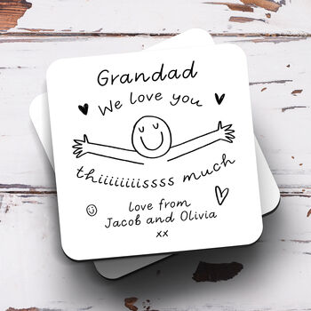 Personalised Mug 'Grandad Love You This Much', 2 of 4