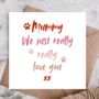 Mother's Day Card From The Dog | Dog Mummy Card, thumbnail 1 of 3