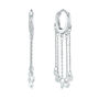 Alisa Silver Crystal Huggie Earrings, thumbnail 1 of 2