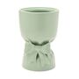 Teal Bow Bouquet Vase – Ceramic Mint Green Vase, thumbnail 3 of 4