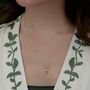 Sterling Silver Birthstone Charm Necklace, thumbnail 3 of 10