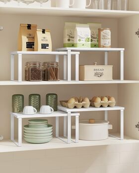 Set Of Two Spice Rack Cupboard Kitchen Shelf Organiser, 6 of 11