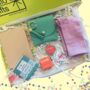 Birthday Notebook, Purse, Cosmetics And Sock Set Pink, thumbnail 2 of 12