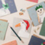Gold Foil Puffin Christmas Card, thumbnail 2 of 3