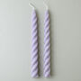 Pair Of Nude Lilac Beeswax Soy Blend Twist Candles, thumbnail 2 of 4