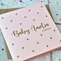 Personalised Gold Foiled Star Baby Card, thumbnail 4 of 4