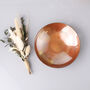 Pressed Copper Medium Smooth Bowl For 7th Anniversary, thumbnail 2 of 9