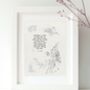 Inspirational Original Forest Poetry Art Print, thumbnail 1 of 2