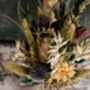 Dried Flower Mini Milk Bottle With Thistles, thumbnail 3 of 3