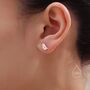 Sterling Silver Cute Robin Bird Stud Earrings, thumbnail 9 of 12