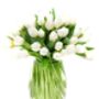 Fresh White Tulips Bouquet, thumbnail 2 of 3