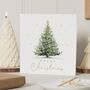 Personalised Merry Christmas Tree Card For Him Or Her, thumbnail 1 of 7