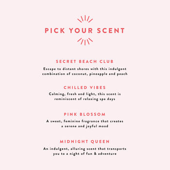 Scented Pink Candle Summer Candle Secret Beach Club, 3 of 3