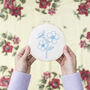 Forget Me Not Embroidery Hoop Kit, thumbnail 4 of 5