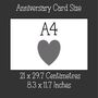 25th Wedding Anniversary Sparkle Card, thumbnail 4 of 4