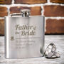 Personalised Wedding Party Hip Flask, thumbnail 2 of 5