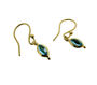 Silver Or Gold Vermeil Blue Topaz Drop Earrings, thumbnail 2 of 4