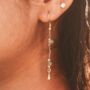 Gold Plated Crystal Quartz Drop Earrings, thumbnail 4 of 4