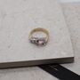 The Altari Morganite And Diamond 9ct Gold Ring, thumbnail 2 of 5