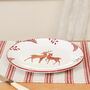 Red Reindeer Christmas Dinner Plates, thumbnail 5 of 10