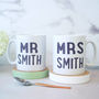 Personalised Mr And Mrs Mug And Coaster Set, thumbnail 3 of 5