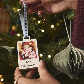 Personalised Lego® Brick Christmas Photo Bauble, 3 of 4